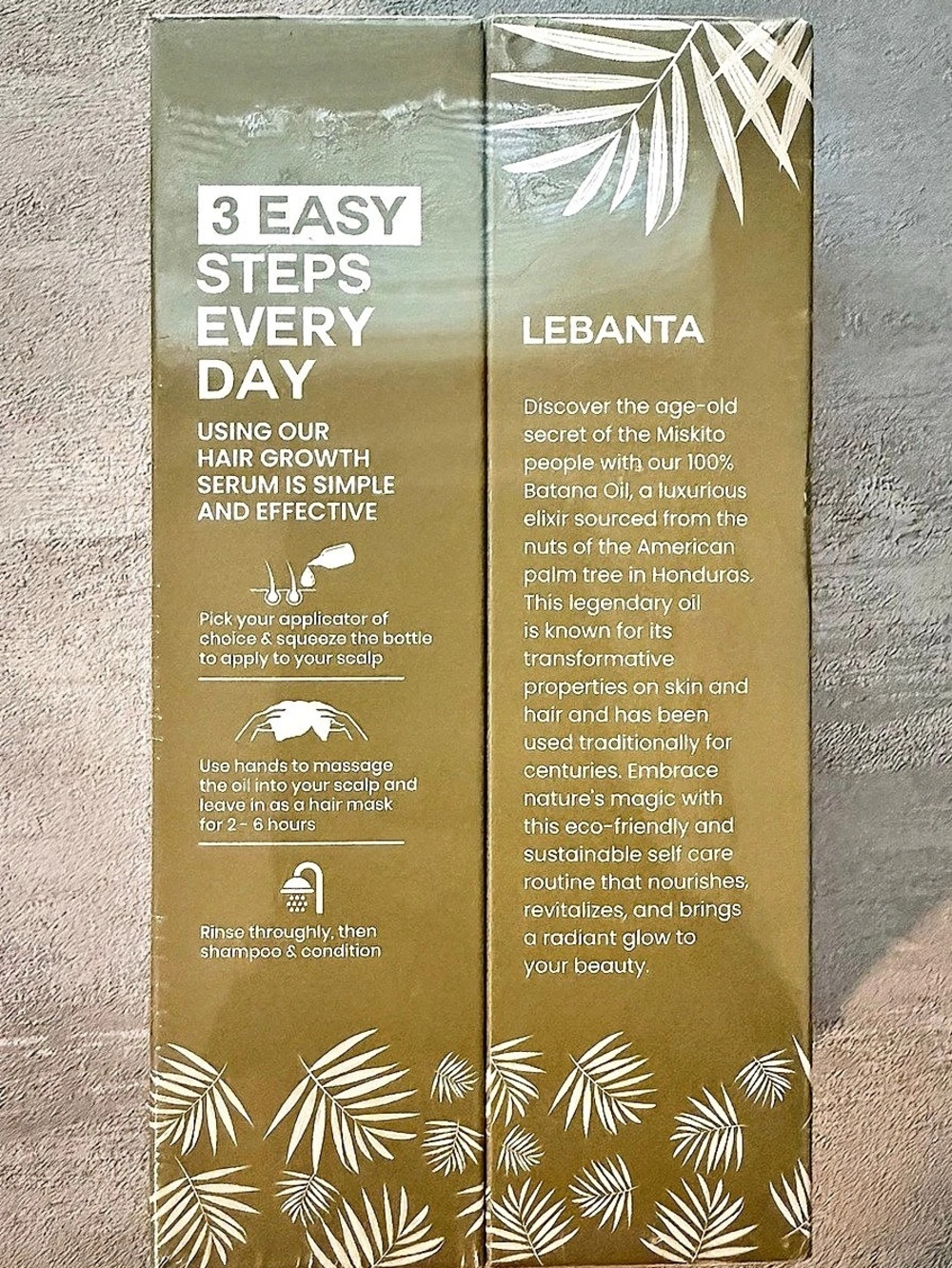 2 pack Lebanta Wonder Growth Oil Hair Oil 4 fl oz NWT
